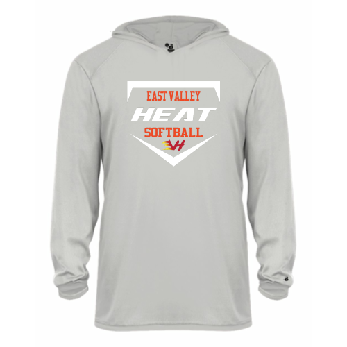 East Valley Heat Club Softball - Youth LS Performance Tee with Hood