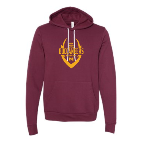 Milford Buccaneers - Adult Premium Pullover Hood Sweatshirt