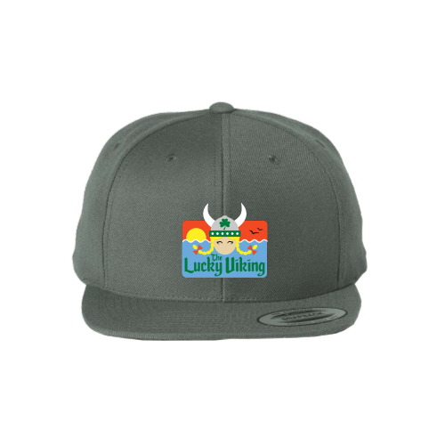 Load image into Gallery viewer, The Lucky Viking - Premium Flat Bill Snapback
