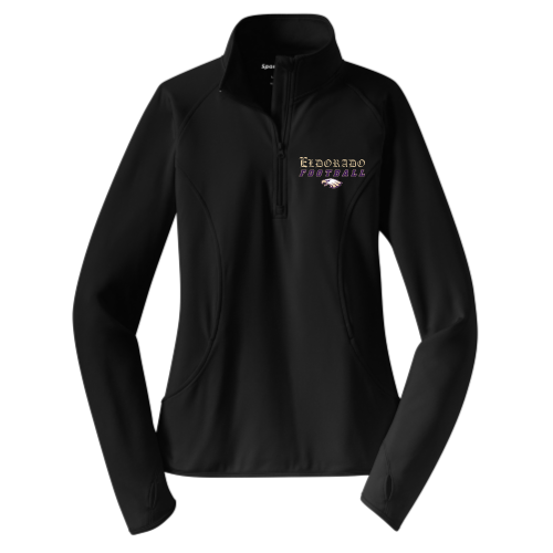 Eldorado - Black - Ladies Sport Wicking 1-4 Zip Pullover