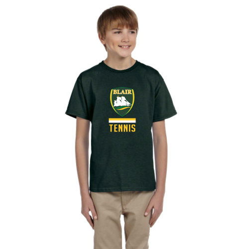 Load image into Gallery viewer, Blair Tennis - Youth Short Sleeve Cotton Tee
