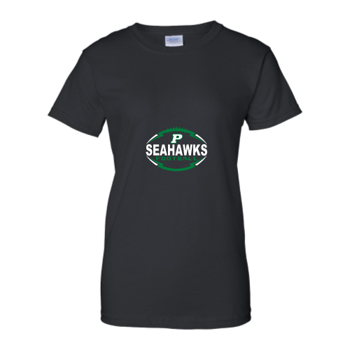 Load image into Gallery viewer, Peninsula Youth Seahawks - Ladies Short Sleeve Cotton Tee
