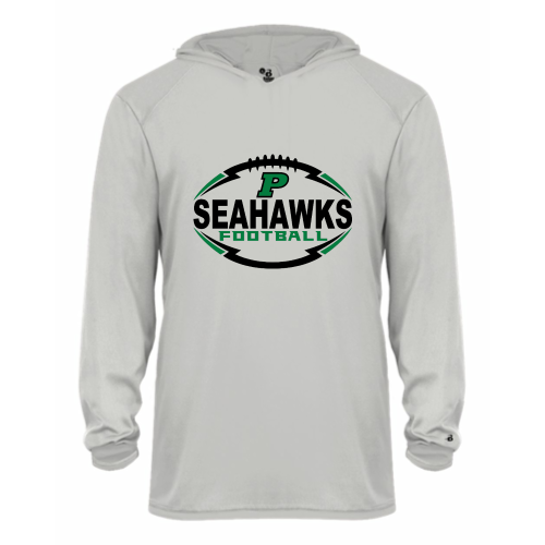 Load image into Gallery viewer, Peninsula Youth Seahawks - Youth LS Performance Tee with Hood
