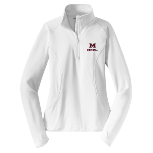 Load image into Gallery viewer, Milford Football - Ladies Sport Wicking 1-4 Zip Pullover
