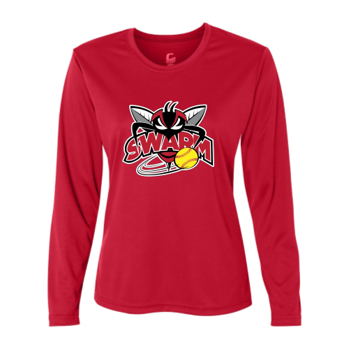 Load image into Gallery viewer, Heyworth Swarm - SoftBall - Youth LS Performance Tee
