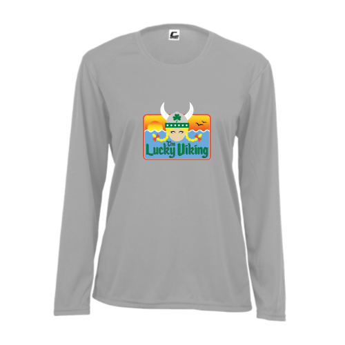 Load image into Gallery viewer, The Lucky Viking -  Ladies LS Performance Tee
