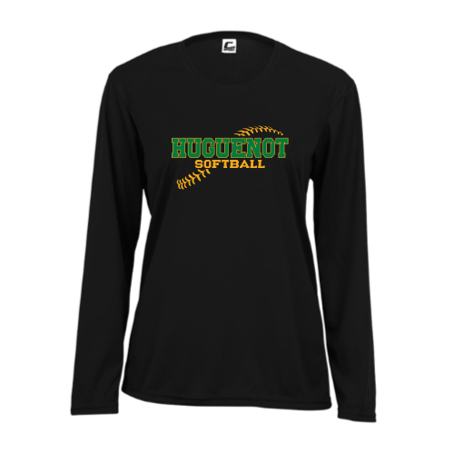 Huguenot Softball - Ladies LS Performance Tee