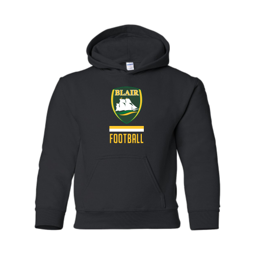 Load image into Gallery viewer, Blair Football - Youth Pullover Hood Sweatshirt
