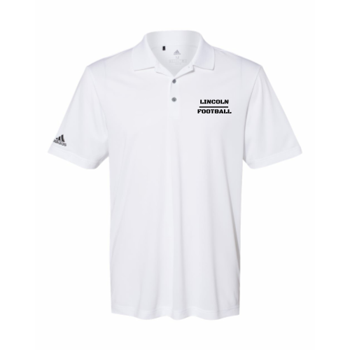 Lincoln Football - Adidas Performance Polo - White