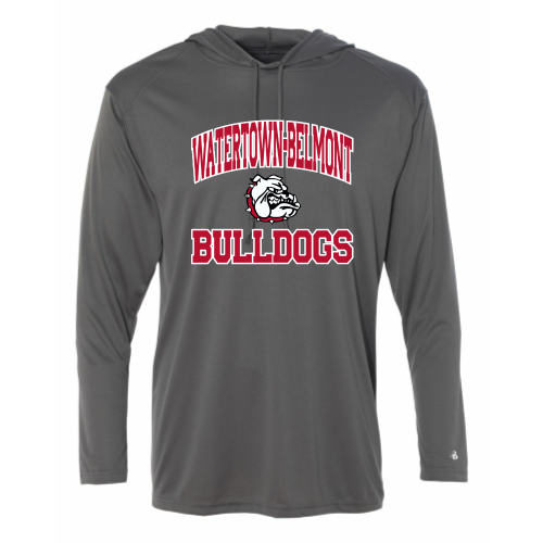 WB Youth Football -  Adult LS Performance Tee with Hood