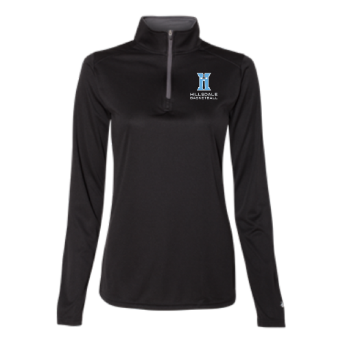 Hillsdale Basketball - B-Core Women's Quarter-Zip - Black