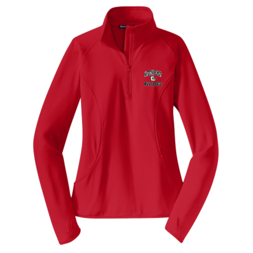WB Youth Football -  Ladies Sport Wicking 1/4 Zip Pullover - Red