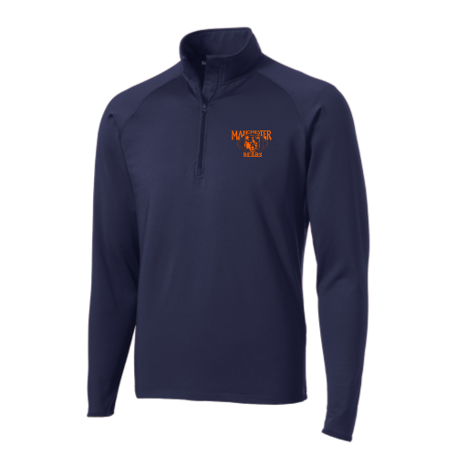 Manchester Bears Football -  Sport Wicking 1/4 Zip Pullover Navy