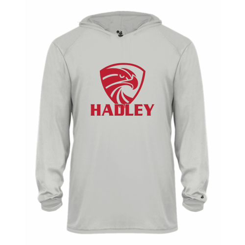 Load image into Gallery viewer, HADLEY - Youth LS Performance Tee with Hood
