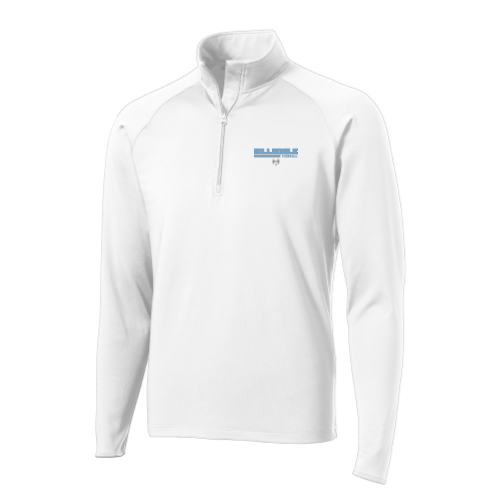 Hillsdale High -  Sport Wicking 1/4 Zip Pullover White