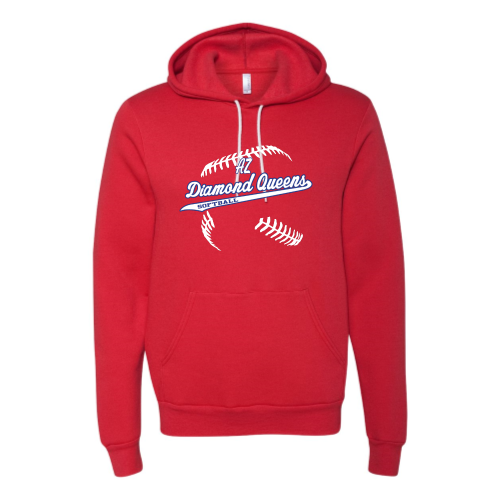AZ Diamondqueens Softball - Adult Premium Pullover Hood Sweatshirt