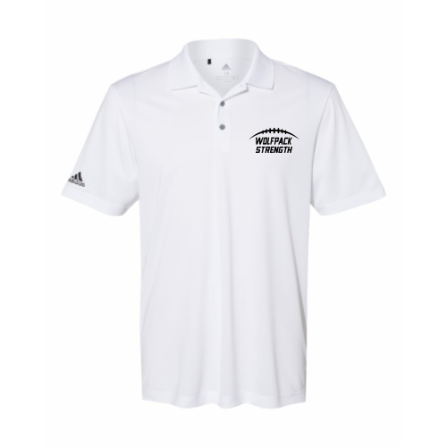 Lincoln HS - White - Adidas Performance Polo