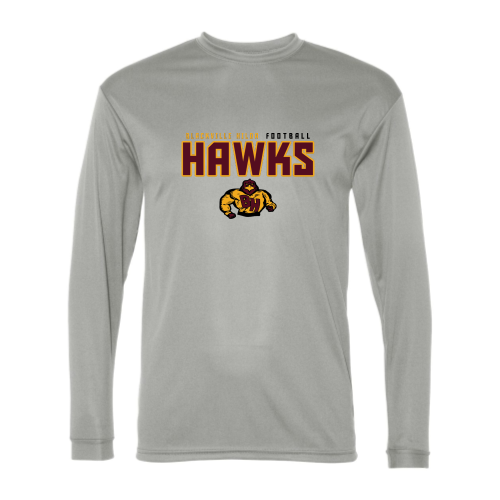 Load image into Gallery viewer, Blackville Hilda Football - Adult LS Performance Tee
