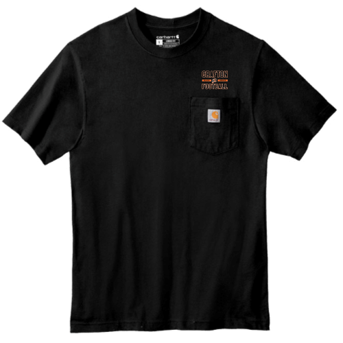 Load image into Gallery viewer, Grafton Black Hawks - Carhartt Workwear Pocket Short Sleeve T-Shirt
