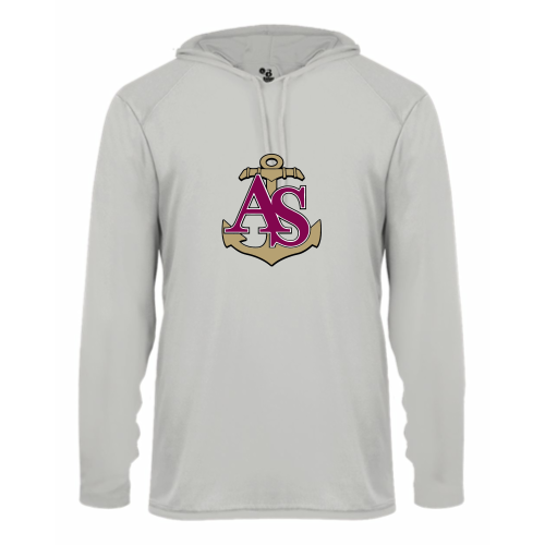 Load image into Gallery viewer, Apprentice School - Adult LS Performance Hood Tee
