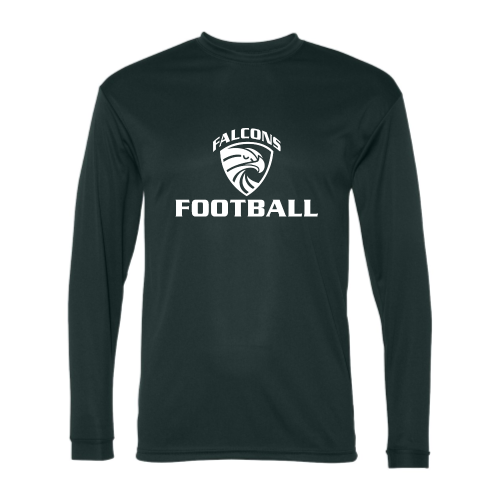 Load image into Gallery viewer, HADLEY - Falcons Football - Adult LS Performance Tee
