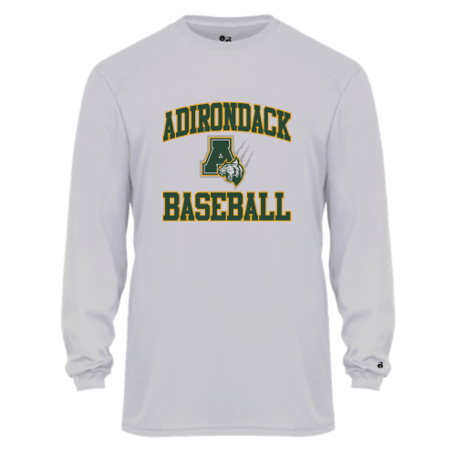 Load image into Gallery viewer, Adirondack Baseball - Youth LS Performance Tee
