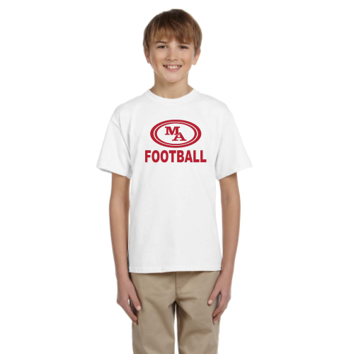 Load image into Gallery viewer, MA Football -  Youth Short Sleeve Cotton Tee
