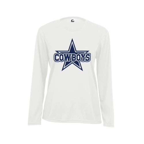 TV Cowboys - Ladies LS Performance Tee