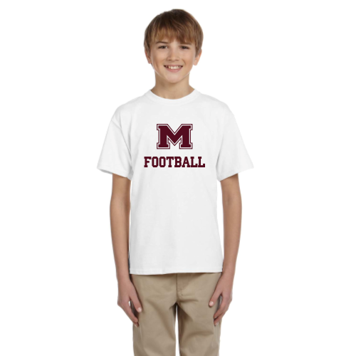 Load image into Gallery viewer, Milford Football - Youth Short Sleeve Cotton Tee
