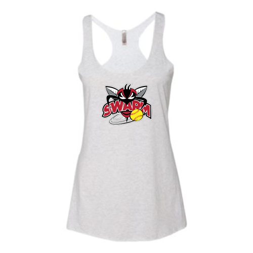 Load image into Gallery viewer, Heyworth Swarm - SoftBall - Women’s Triblend Racerback Tank
