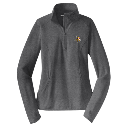 Load image into Gallery viewer, Mills Football - Ladies Sport Wicking Quarter Zip Pullover
