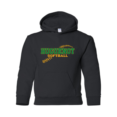 Huguenot Softball - Youth Pullover Hood Sweatshirt