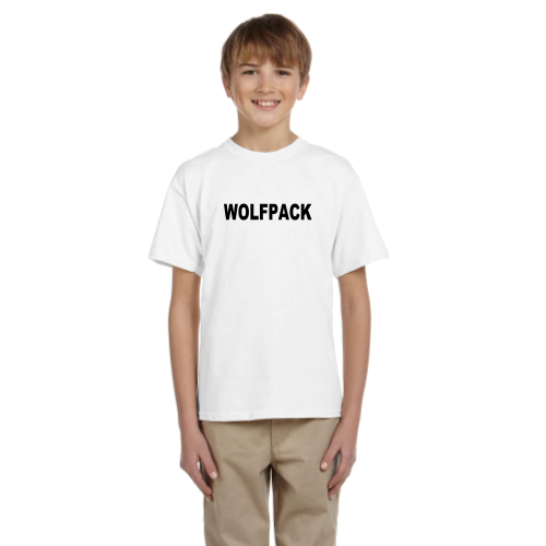 Load image into Gallery viewer, Lincoln Wolfpack - Youth Short Sleeve Cotton Tee
