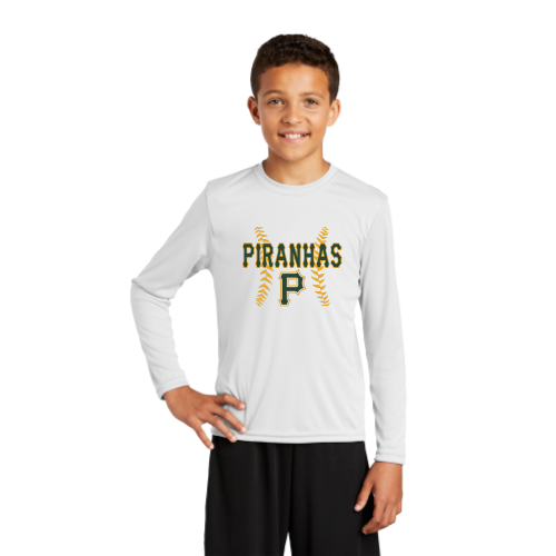 Pratt Piranhas - Sport-Tek Youth Long Sleeve Competitor Tee