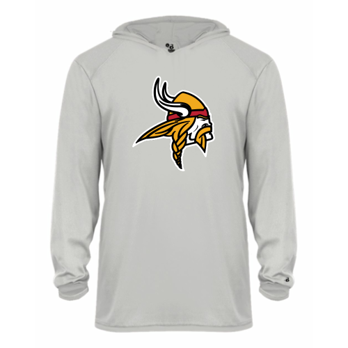 Load image into Gallery viewer, Mills Football - Youth LS Performance Tee with Hood
