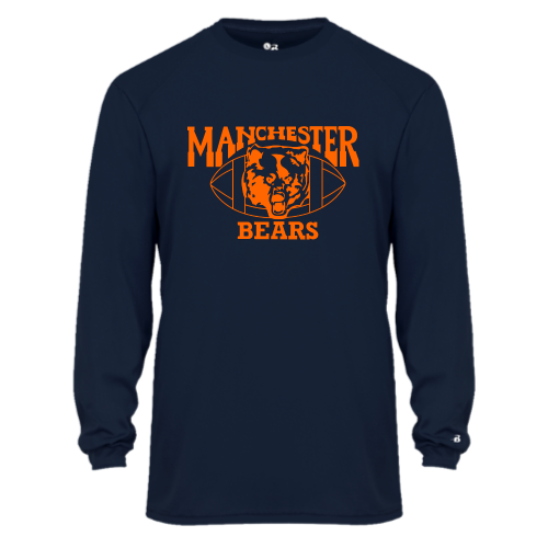 Load image into Gallery viewer, Manchester Bears Football -  Youth LS Performance Tee
