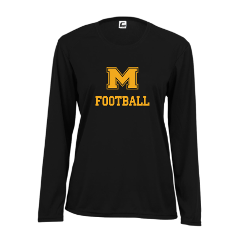 Load image into Gallery viewer, Milford Football - Ladies LS Performance Tee
