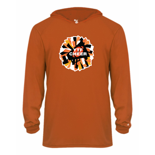 YTF Cheer - Youth LS Performance Tee with Hood