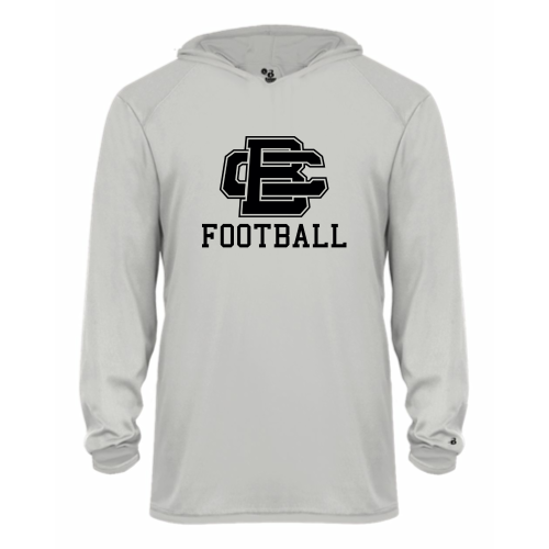 Load image into Gallery viewer, BCAS Football -  Youth LS Performance Tee with Hood
