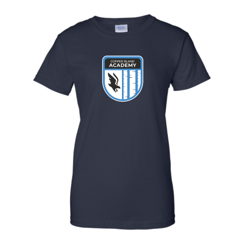 Load image into Gallery viewer, Copper Island Academy - Ladies Short Sleeve Cotton Tee
