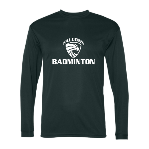 HADLEY - Falcons Badminton - Adult LS Performance Tee