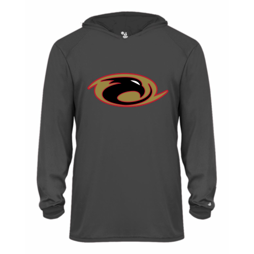 Thunderhawks Softball - Youth LS Performance Tee with Hood