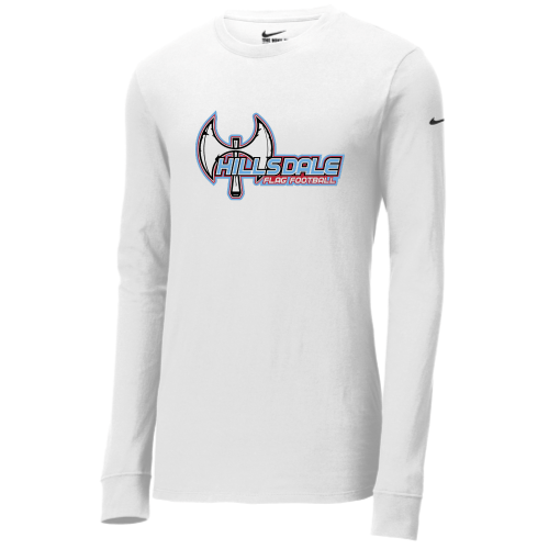 Hillsdale Football - Nike Dri-FIT Cotton/Poly Long Sleeve Tee