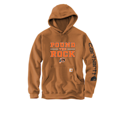 Load image into Gallery viewer, Grafton HS Football - Carhartt Midweight Hooded Logo Sweatshirt
