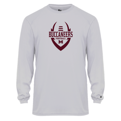 Milford Buccaneers - Youth LS Performance Tee