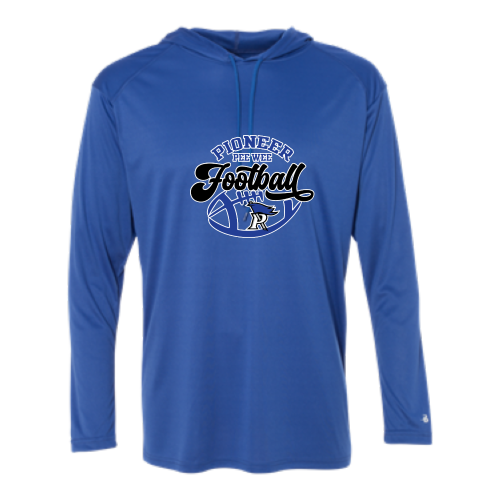 Load image into Gallery viewer, Cros-Lex Football -  Adult LS Performance Tee with Hood
