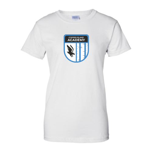 Load image into Gallery viewer, Copper Island Academy - Ladies Short Sleeve Cotton Tee
