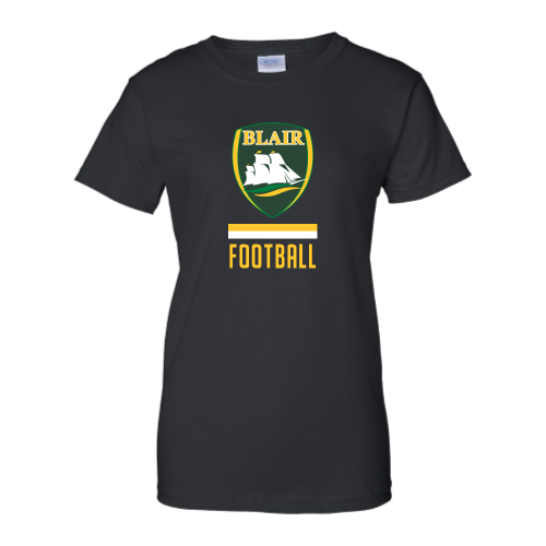 Load image into Gallery viewer, Blair Football - Ladies Short Sleeve Cotton Tee
