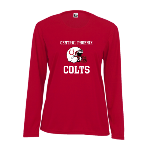 Load image into Gallery viewer, Central Phoenix Colts YFB - Ladies LS Performance Tee
