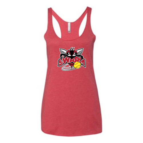 Load image into Gallery viewer, Heyworth Swarm - SoftBall - Women’s Triblend Racerback Tank
